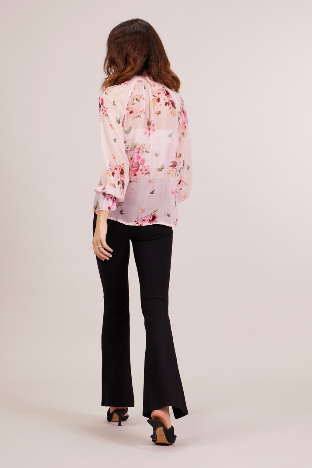 Derby Top - Pink Floral Print
