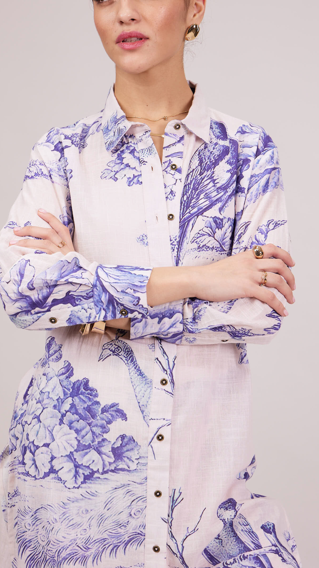 Maison Co-ord Set - Printed Blue