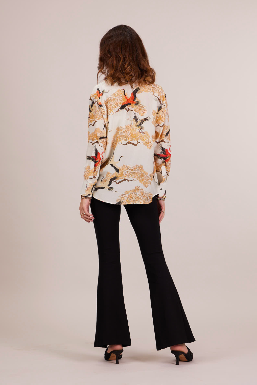 Tonino Oversized Shirt - Bird Print