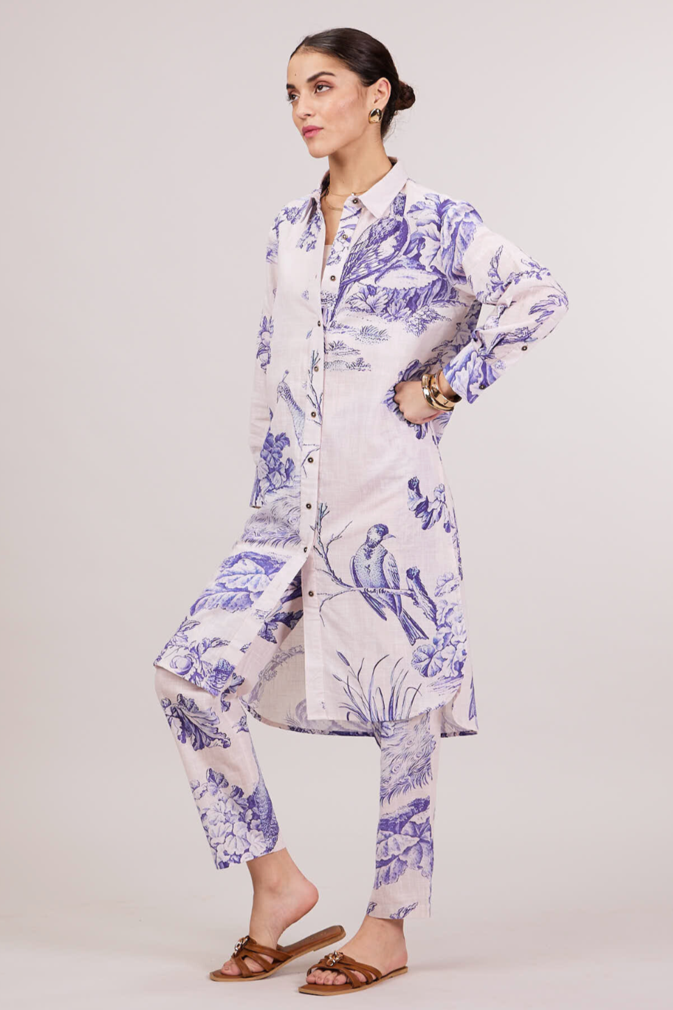 Maison Co-ord Set - Printed Blue