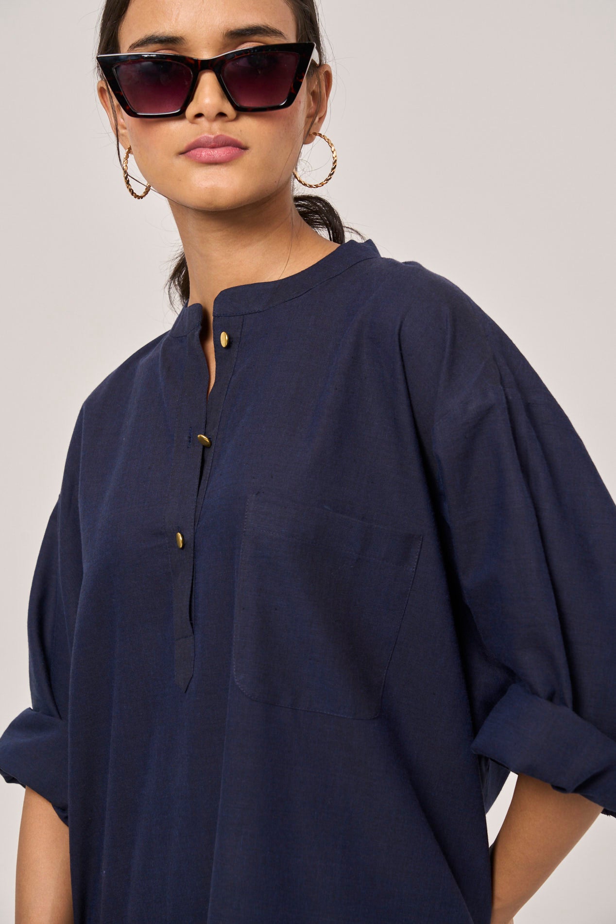 Yoko Oversized Co-ord Set - Blue