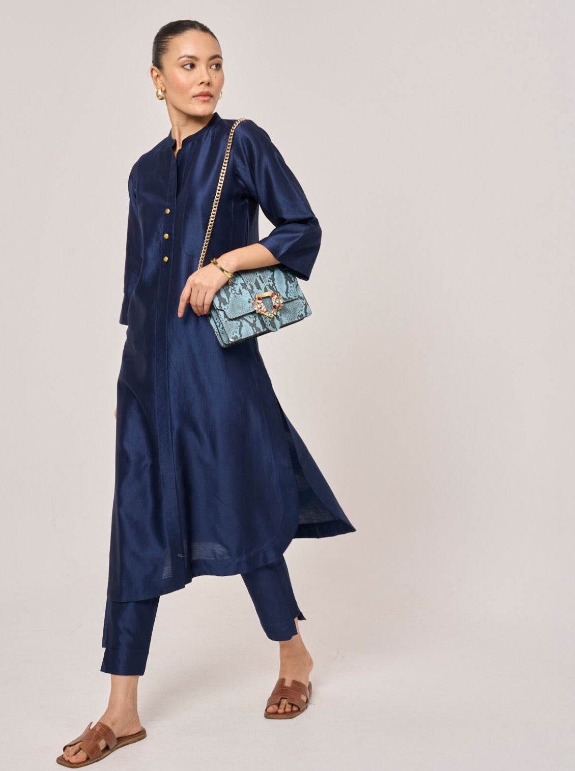 Mao Co-ord set - Dark Blue