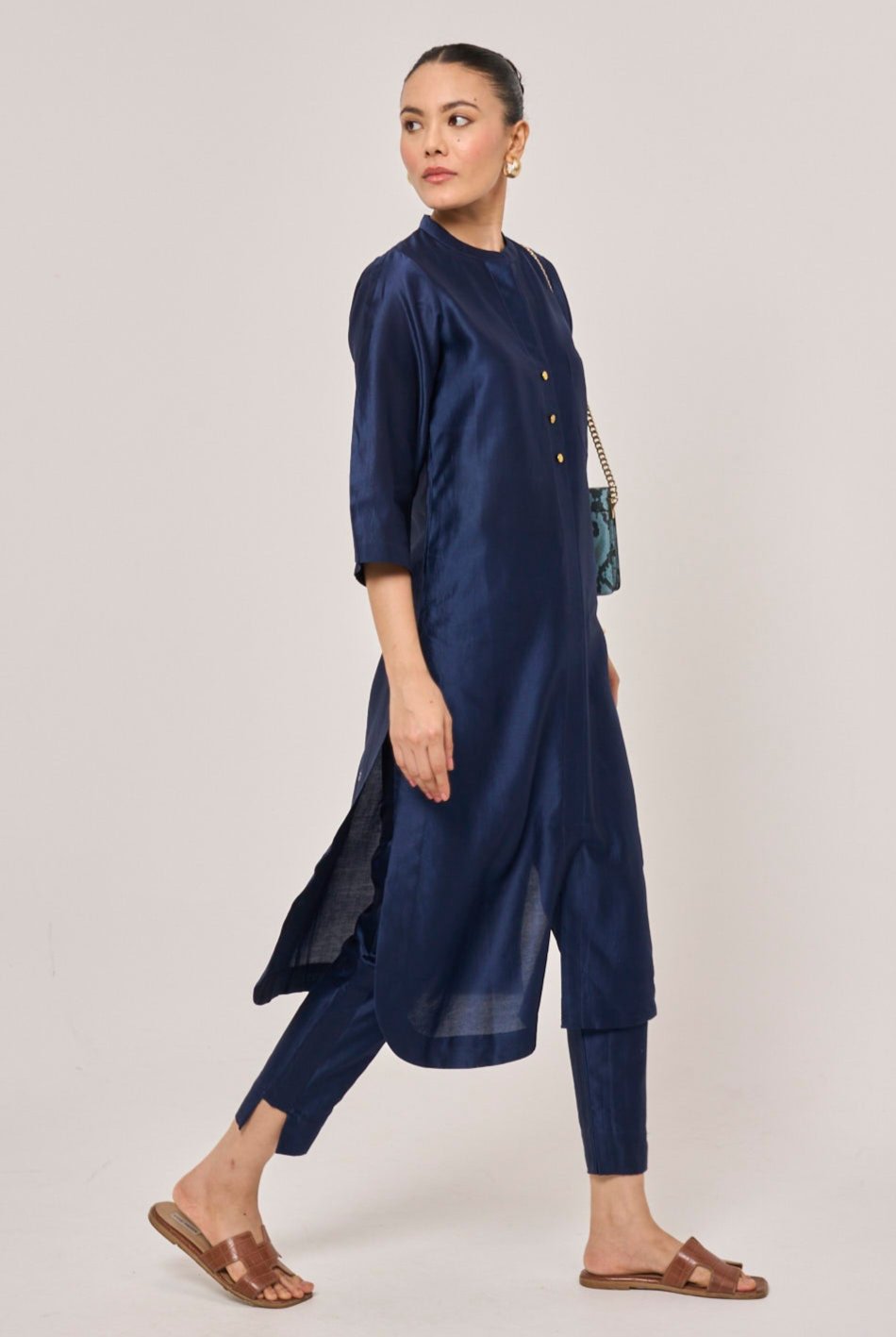 Mao Co-ord set - Dark Blue