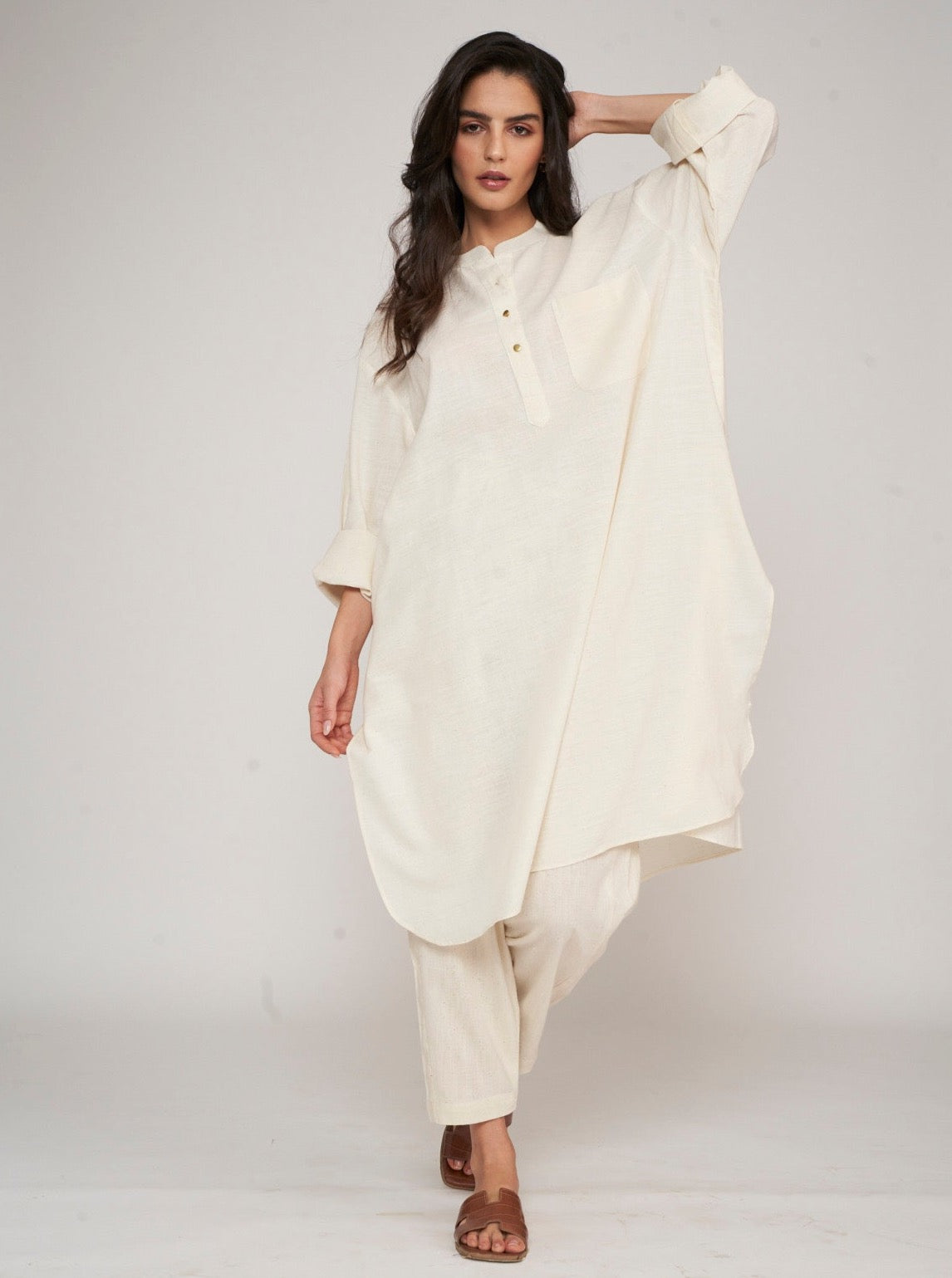 Yoko Oversized Co-ord Set - Off white