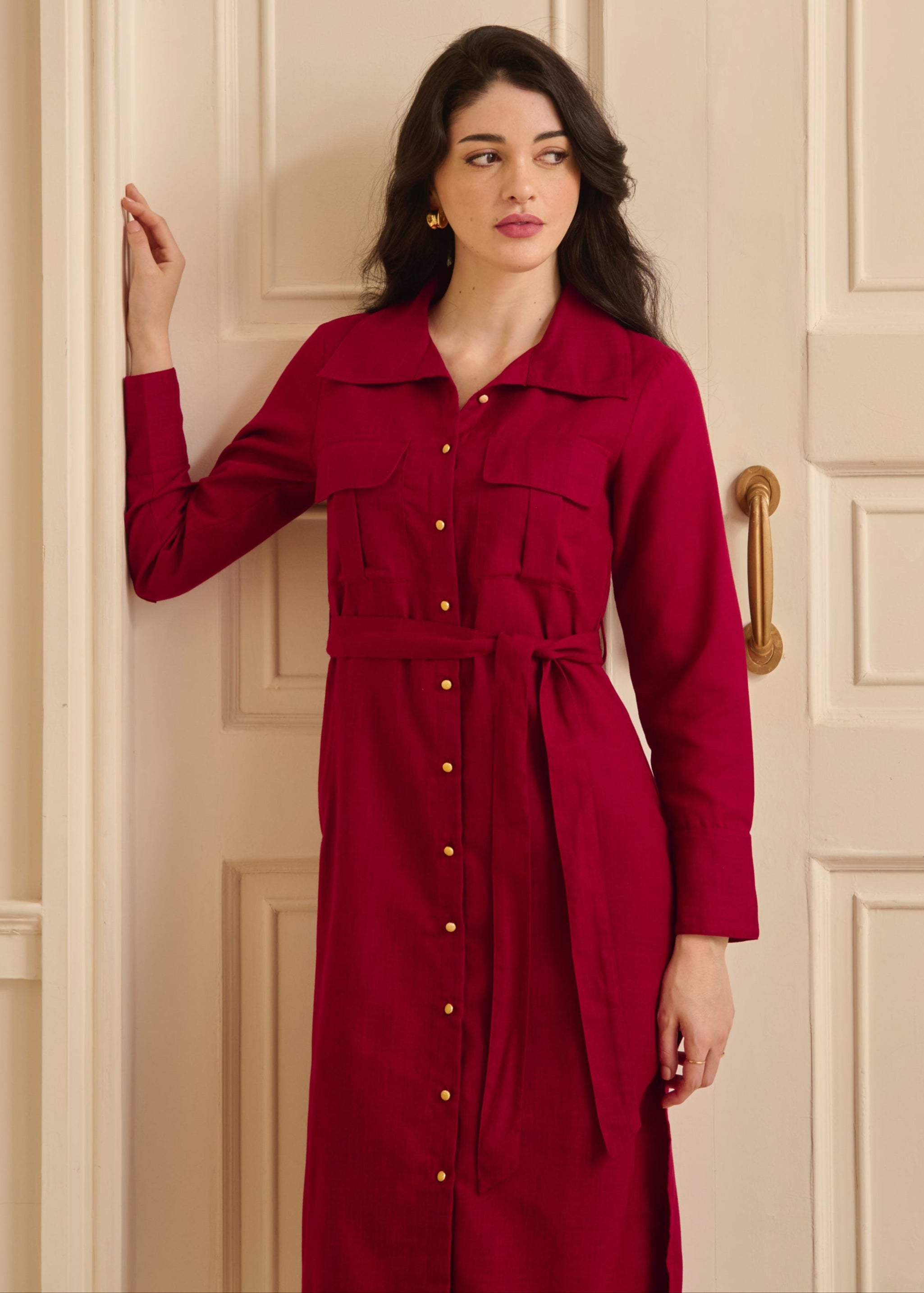 Vlada Dress - Maroon