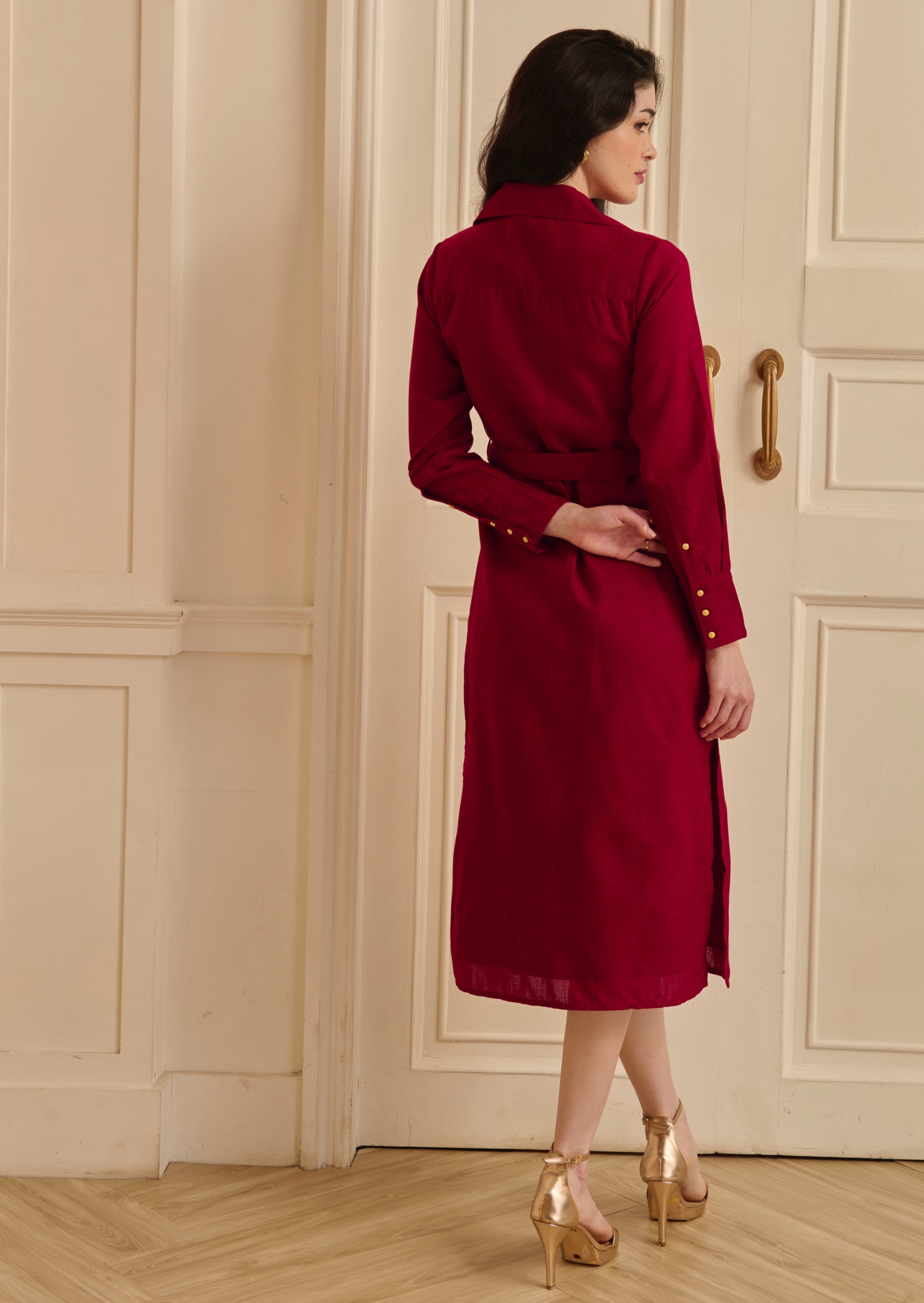 Vlada Dress - Maroon