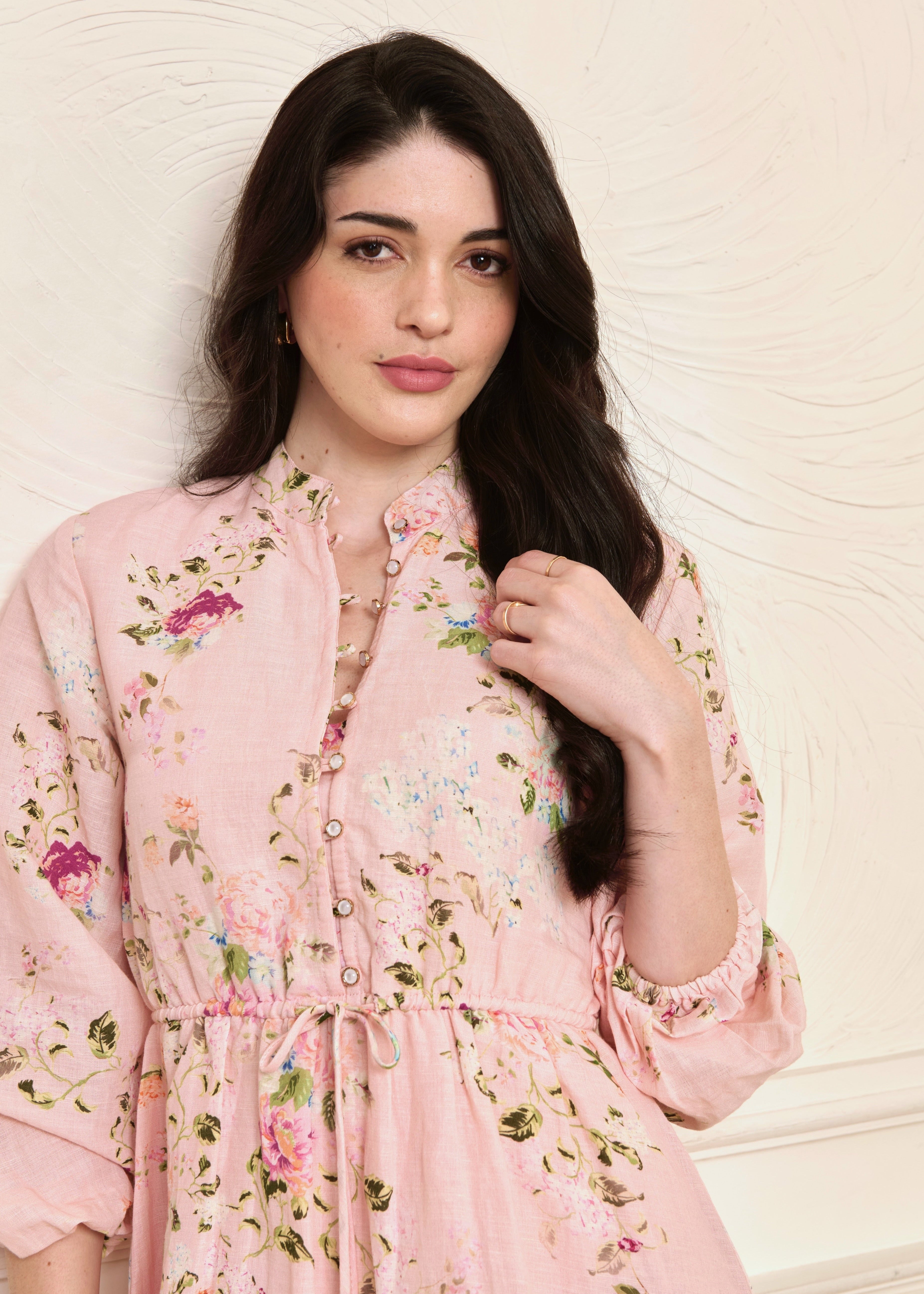 Brie Dress - Pink Floral