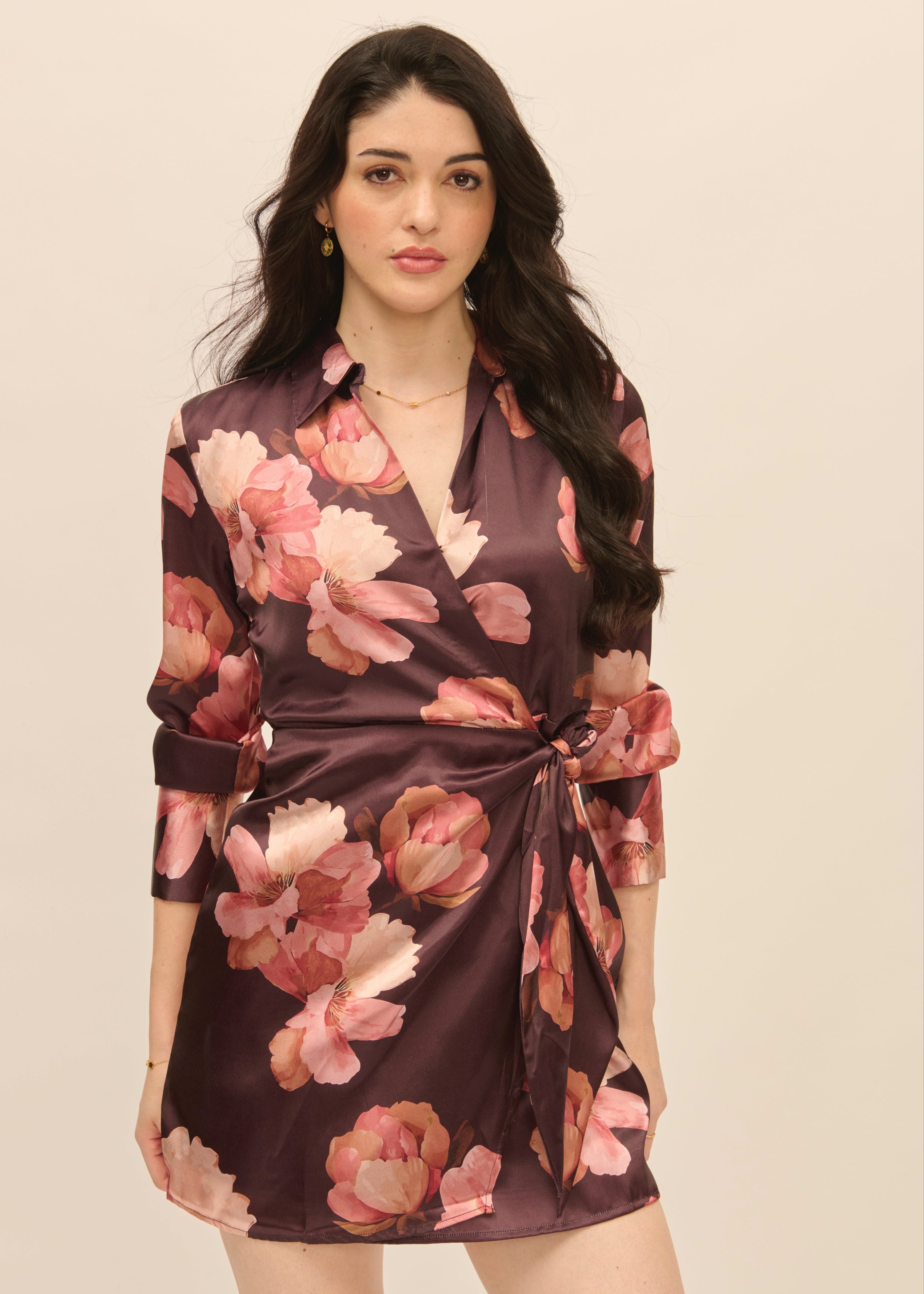 Kinzo Dress - Wine