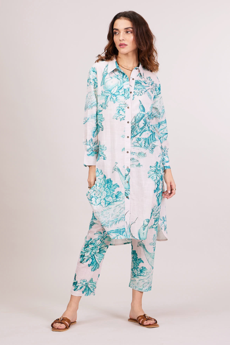 Maison Co-ord Set - Printed Green