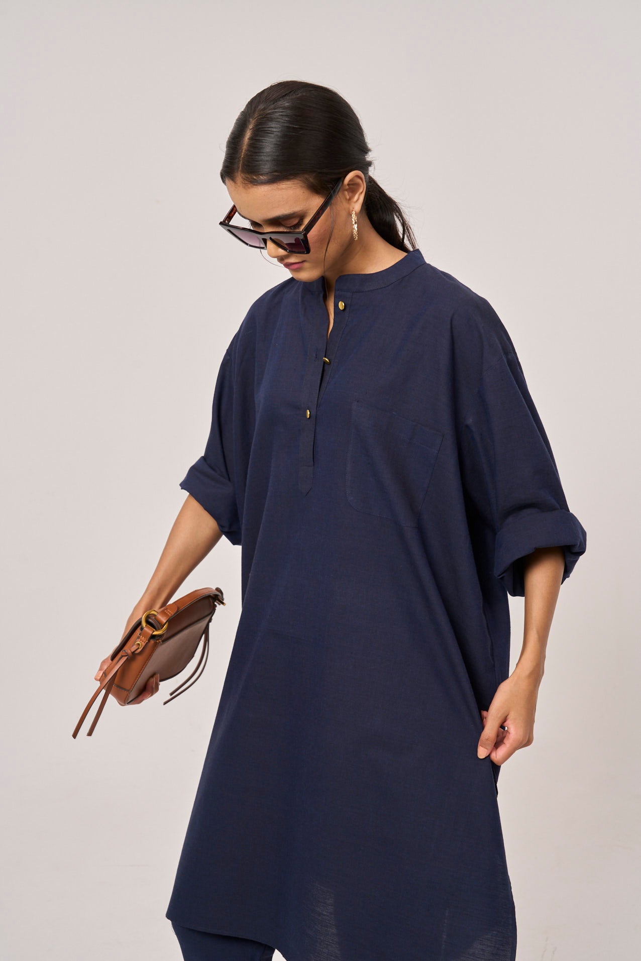 Yoko Oversized  Co-ord Set - Blue