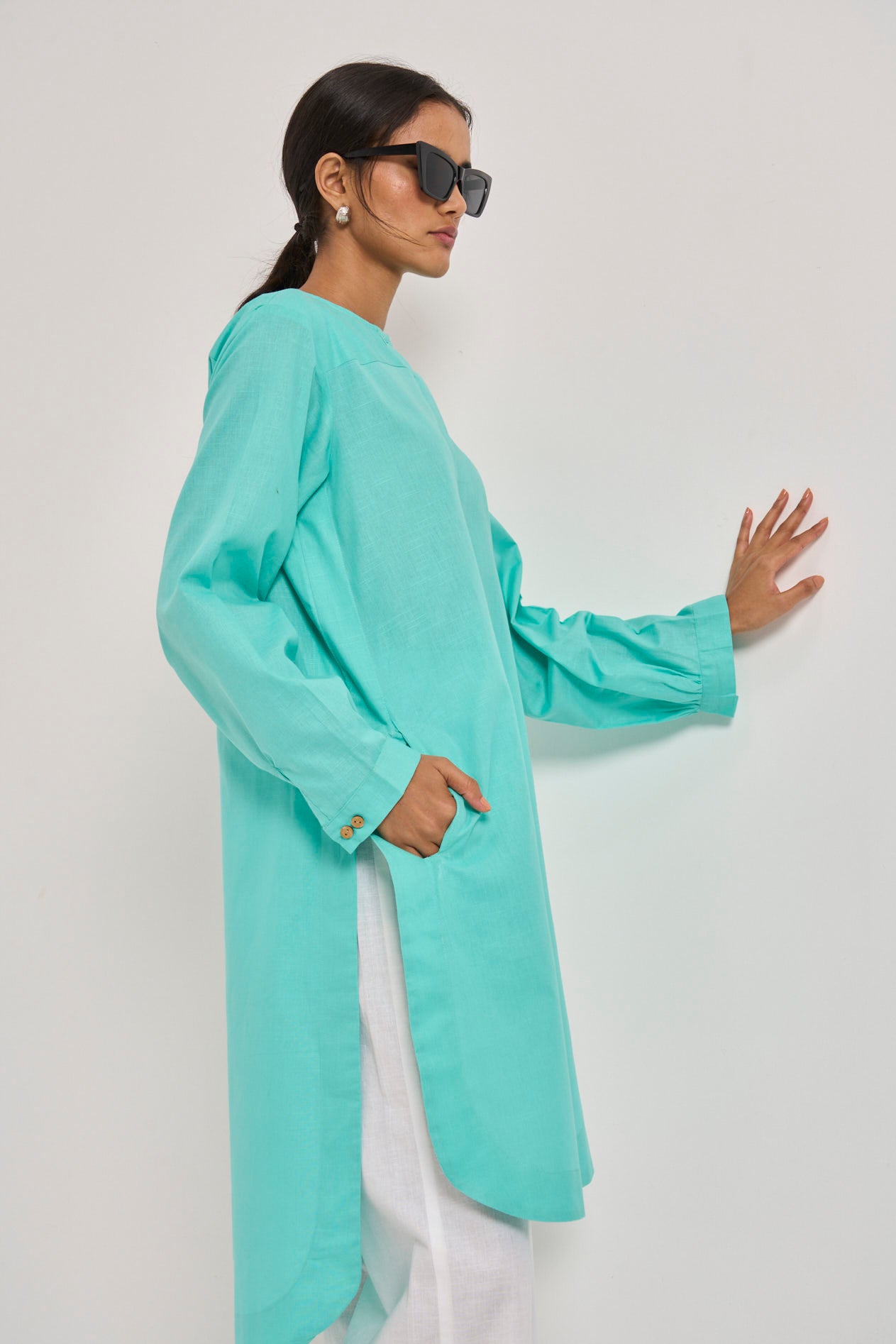 Andaman Kurta - Turquoise