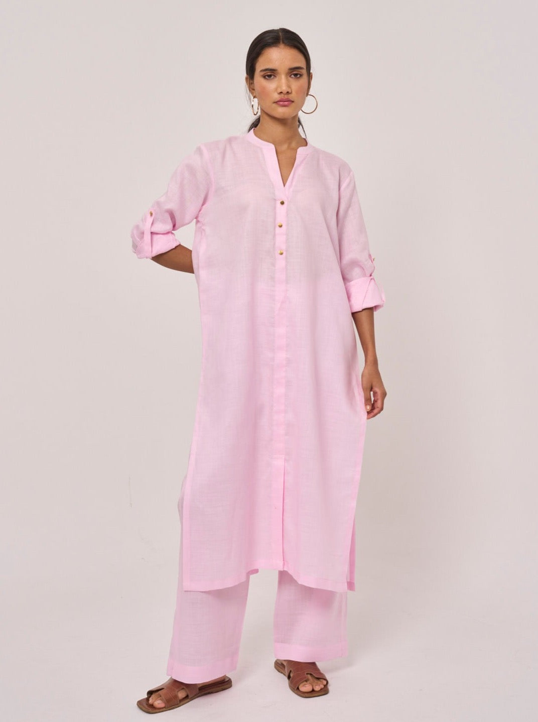 Campirini Linen Co-ord Set - Pink