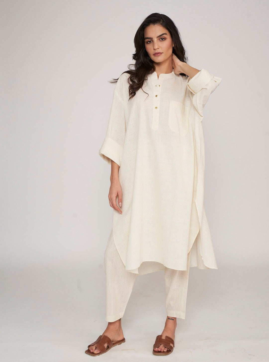 Yoko Oversized Co-ord Set - Off white