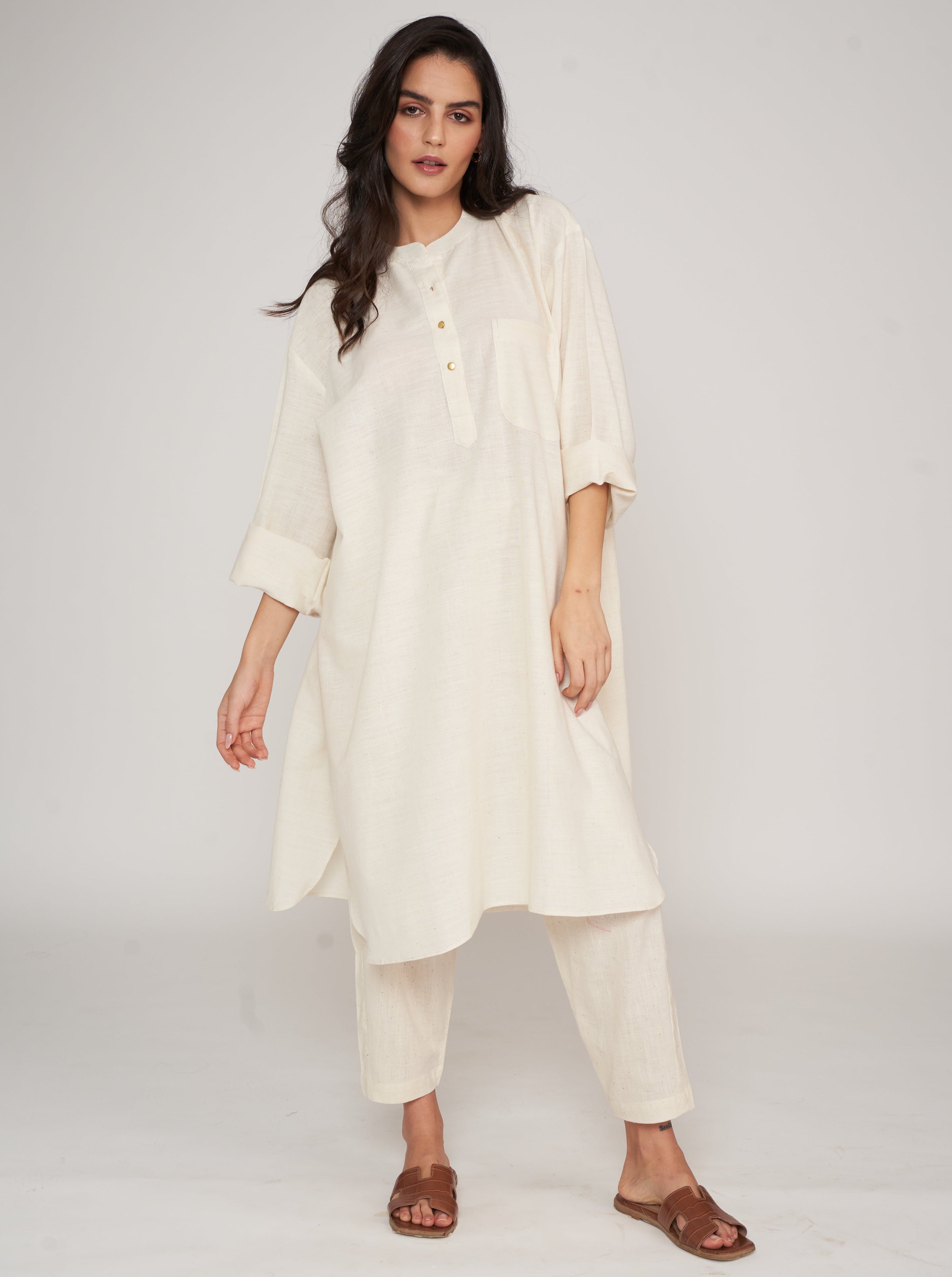 Yoko Oversized Co-ord Set - Off white