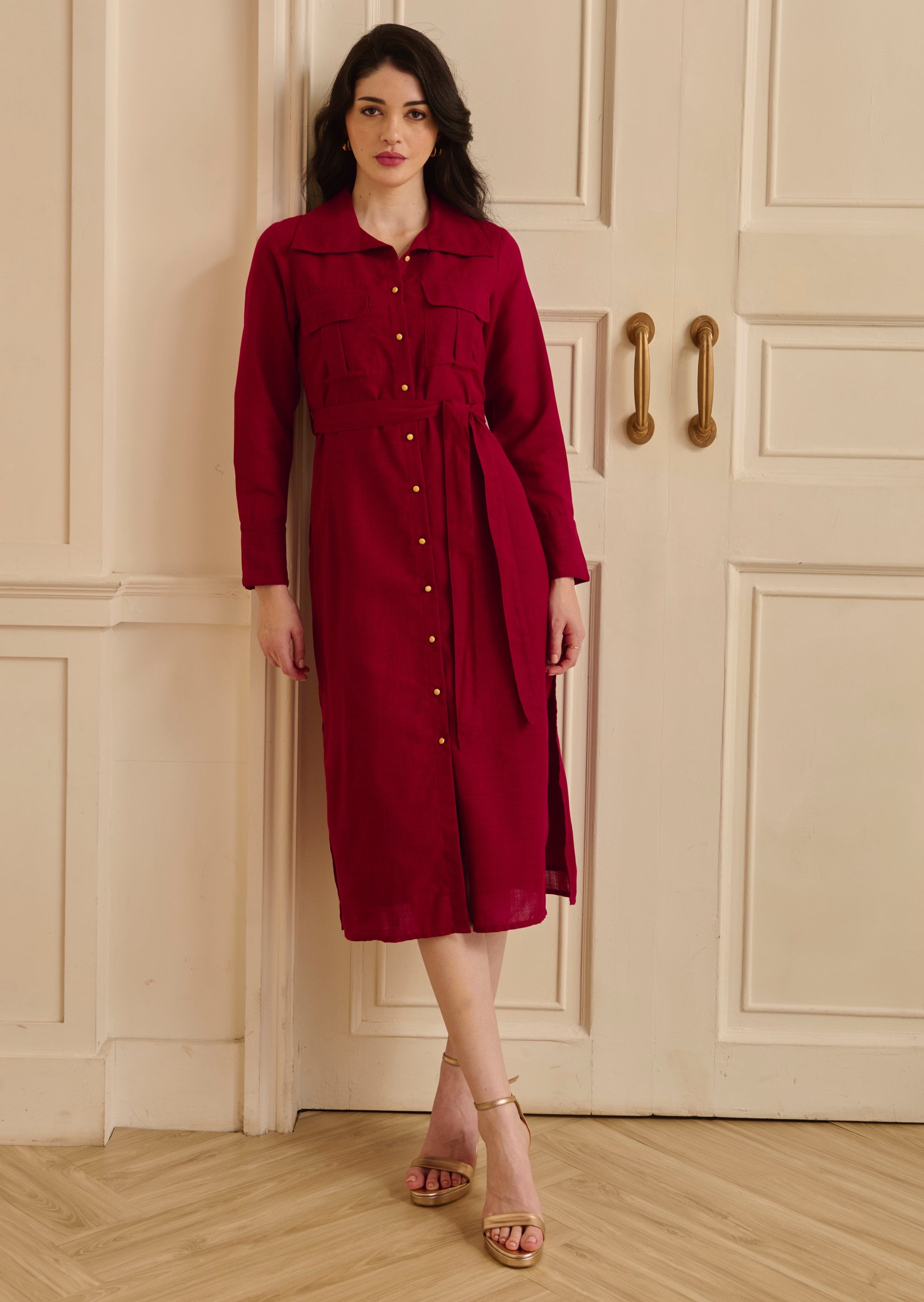 Vlada Dress - Maroon