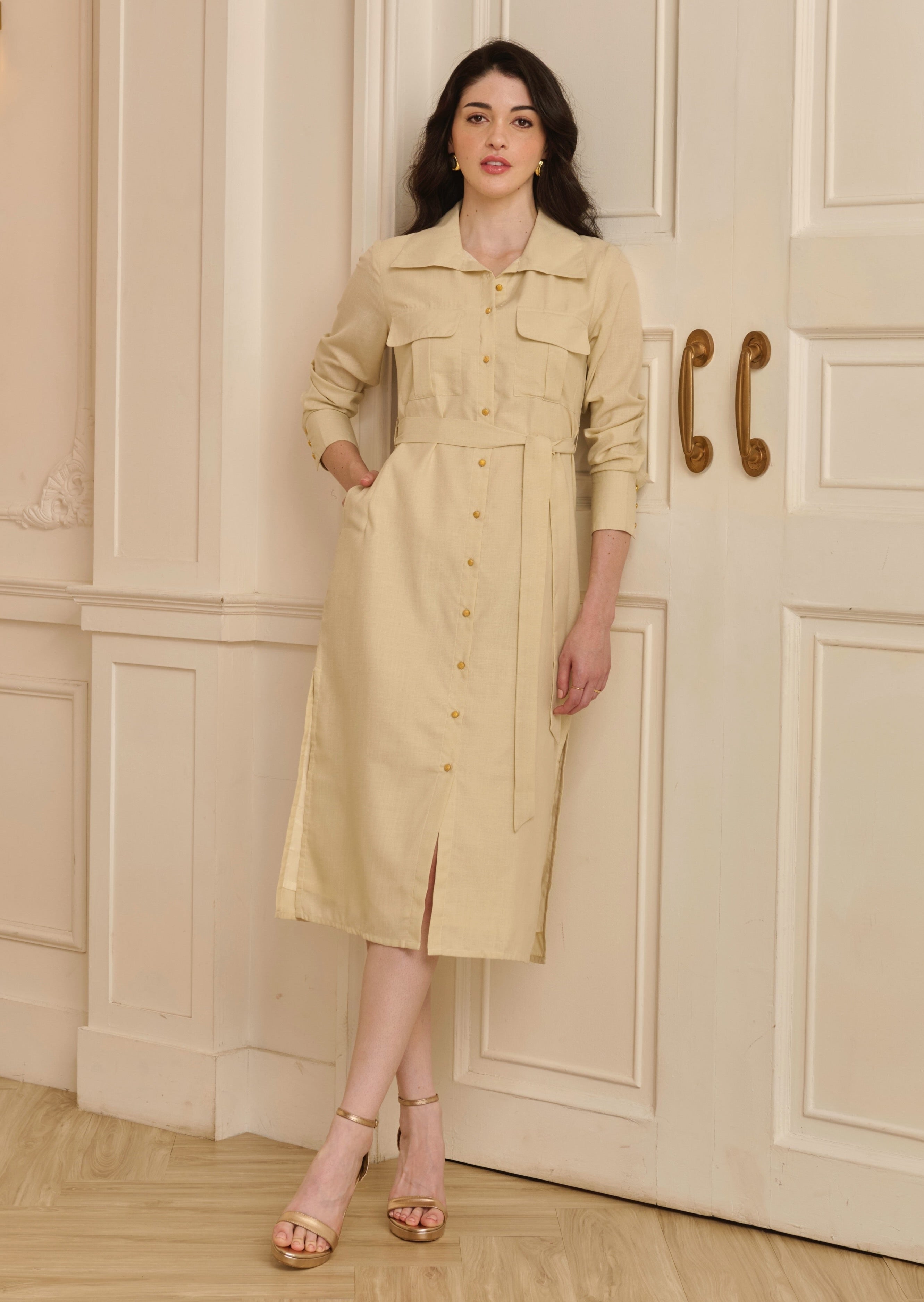 Vlada Dress - Beige