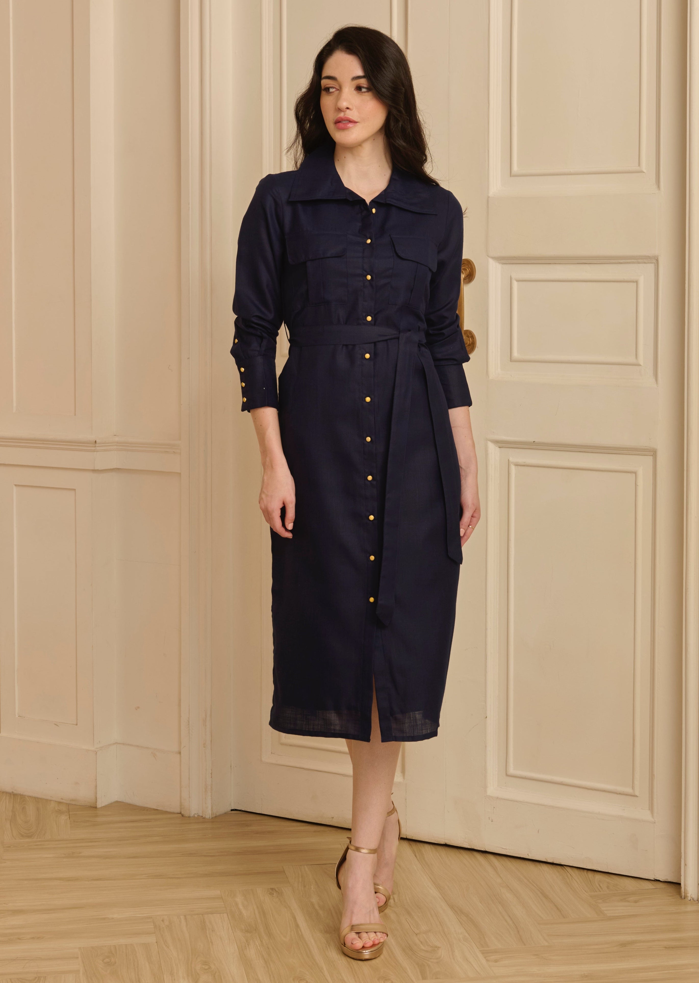 Vlada Dress - Navy Blue
