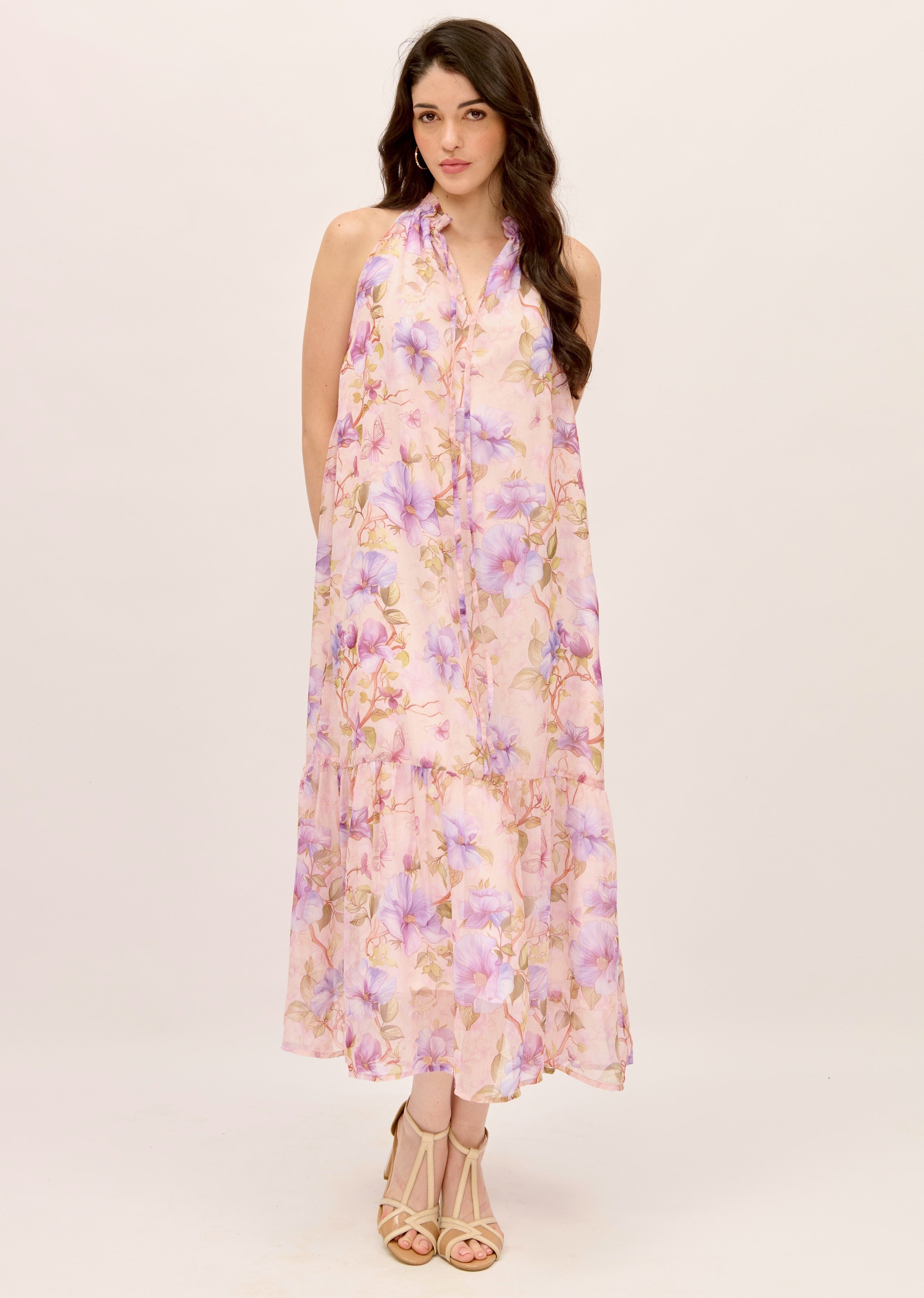 Myra Dress - Lavender Floral