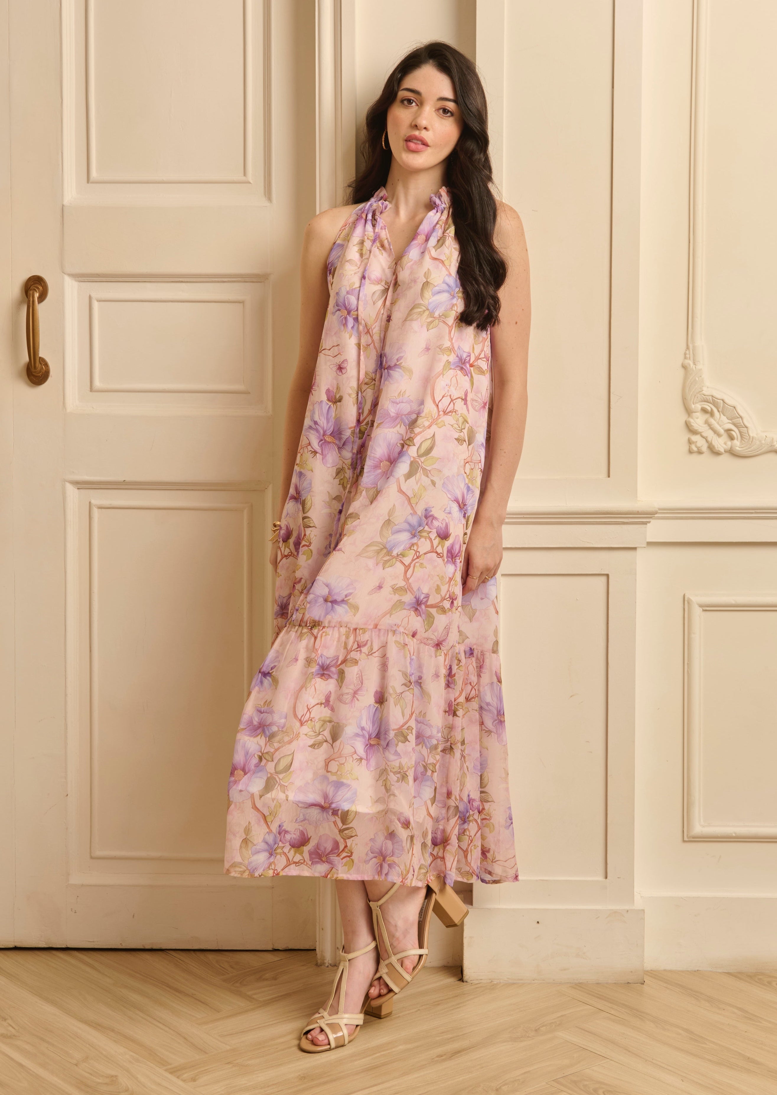 Myra Dress - Lavender Floral