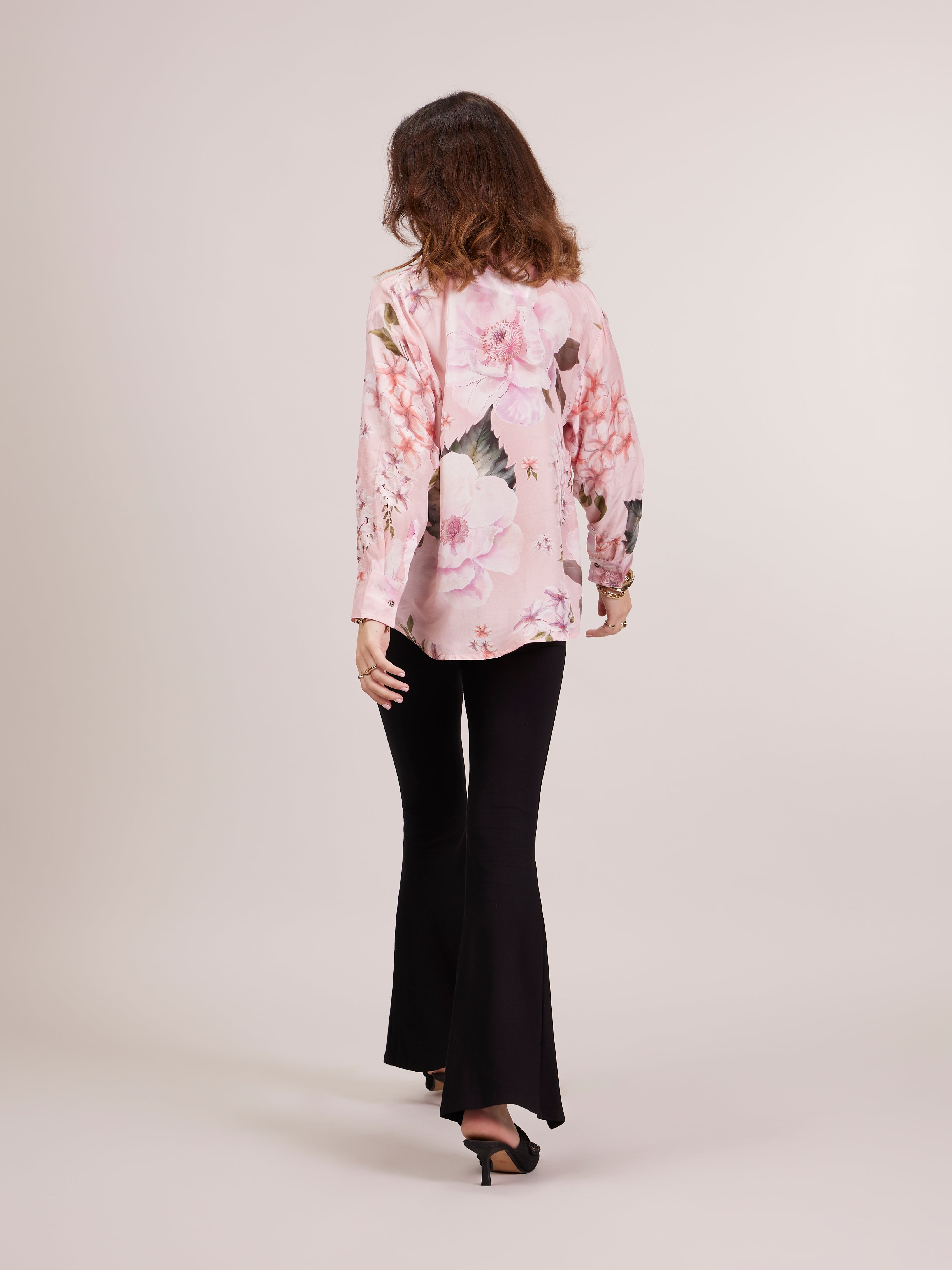 Tonino Oversized Shirt - Pink Floral